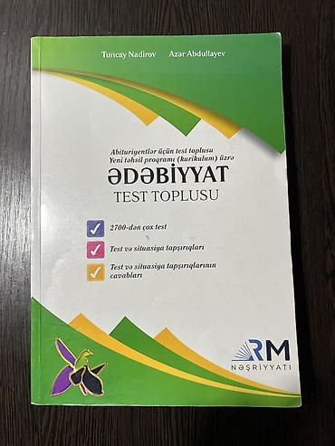 azeri sed: “Ədəbiyyat – Test Toplusu” (Tuncay Nadirov, Azər Abdullayev) — 1