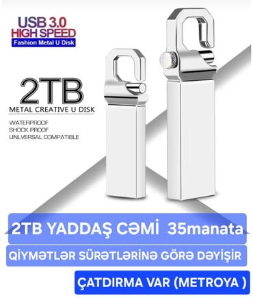 Flash kartlar: Flash kart 1 TB, USB 3.0, Yeni