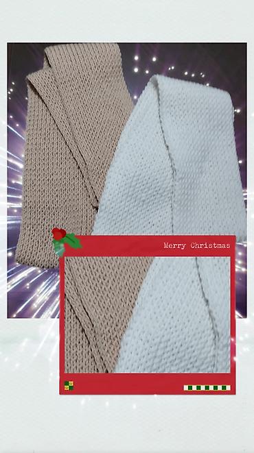 Šalovi: Šalovi novi 2 kom za 1500din, ručno pleteni, dupli. 200x20cm. Može i — 6