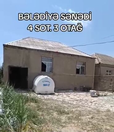 bine qesebesinde ev: Saray, 100 kv. m, 3 otaqlı, Qaz, İşıq, Su