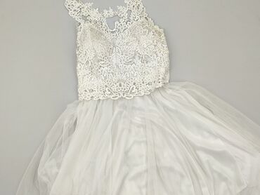 biała satynowa sukienki: Sukienka, S, stan - Bardzo dobry