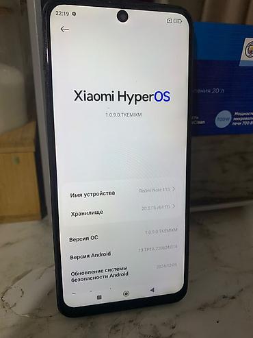 Уюлдук телефондор жана аксессуарлар: Redmi, Redmi Note 11S, Колдонулган, 64 ГБ, түсү - Кара, 2 SIM — 2