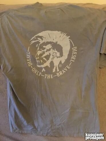 Majice: Majica na kratke rukave, L, Diesel, bоја - Crna, Pamuk — 11