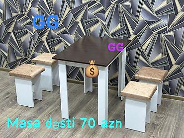 Столы и стулья: Masa desti rəng seçimi var — 1