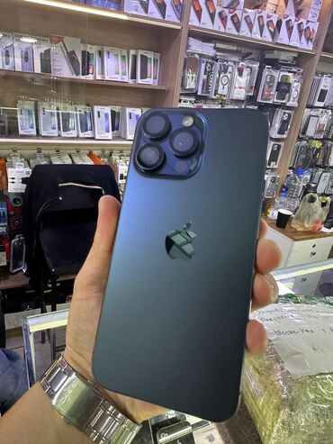 купить го про: IPhone 15 Pro Max, Б/у, 256 ГБ, Blue Titanium, Защитное стекло, Чехол, 88 %