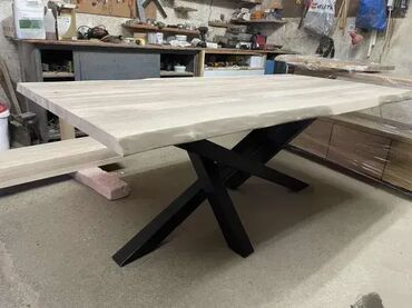 Stolovi: Trpezarijski sto orah hrast Stol je izrađen od drvenih ploča hrasta — 12