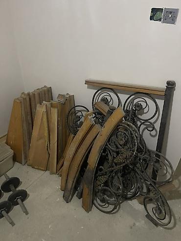 dəmir deşən: Metal vintli pilləkən dəsti - Material: qalın divarlı metal mərkəzi — 4