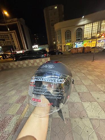Moto geyim: Motodəbilən qoruyucu dəbilqə – DAVID Protective Cap - Açıq tip — 3