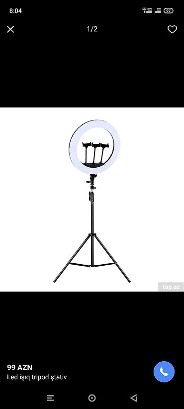 tiktok ışığı: ✅led rgb işiq tripod ✅i̇dare etme pultu var ✅3 telefon tutacaği ✅18 — 2