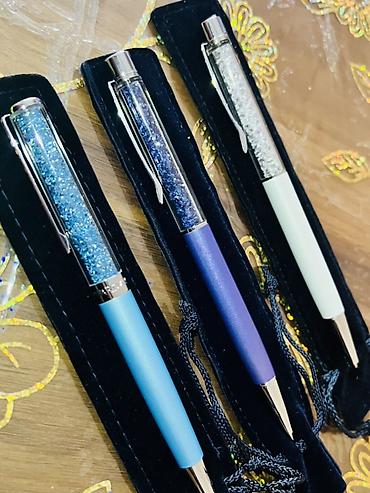 defter qelem: Yenidir, öz futlyarında və hədiyyəlik paketində. SWAROVSKİ Bəzəkli — 2