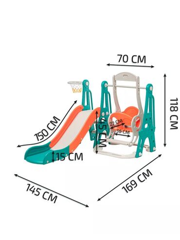 куплю детские качели: Детская горка Для дома, Пластик, Новый