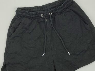 czarne bluzki damskie z krótkim rękawem: Shorts, SinSay, M (EU 38), condition - Fair