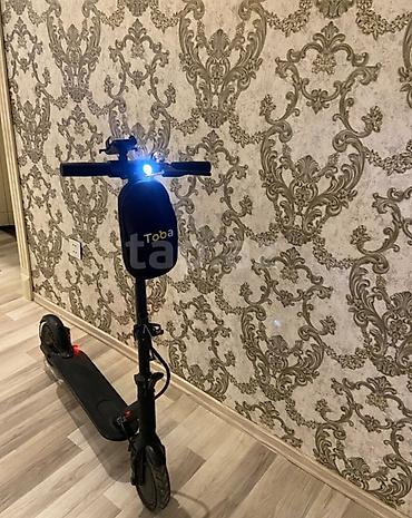 elektrikli scooter toba: Elektrik skuter – Toba aksessuarları ilə - Rəng: qara - Sükan — 4