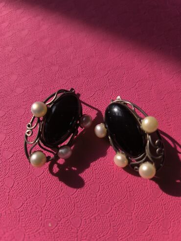 Другие ювелирные изделия: Украшения серебро с черным камнем Раух топаз 3000с серебро ( агат и — 9