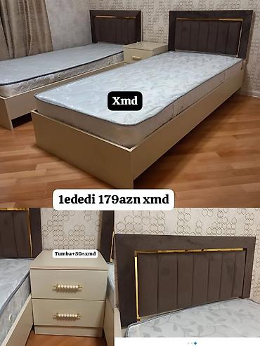 belarus mebel: Məhsul: Tək nəfərlik çarpayılar və tumbalar - Ölçü: standart tək — 1