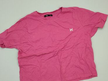 różowe t shirty: T-shirt, SinSay, M, stan - Dobry