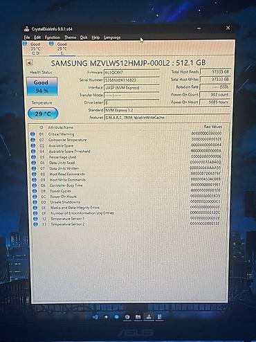 11 pro max 256: Daxili SSD disk Samsung, 512 GB, M.2, İşlənmiş — 3