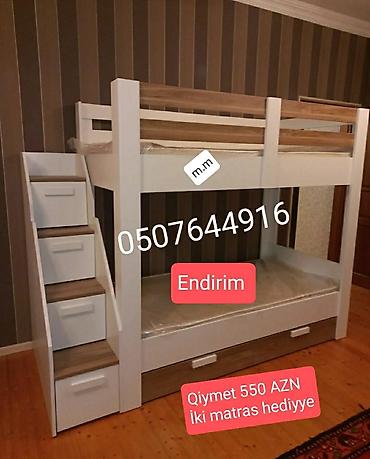 nərdivan qiyməti: Oğlan və qız üçün, Yeni, Çarpayı, Matras ilə, Siyirməli — 4