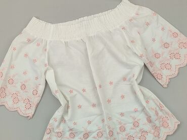 białe bluzki z bufiastymi rękawami: Blouse, S (EU 36), condition - Perfect