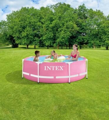igrice za devojcice: 💦💦💦 Bazen INTEX "Metal Frame" 244 x 76 Pink NOVO! 10.990 din Bazen