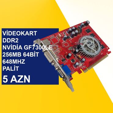 hard disk notebook: Videokart "Nvidia GF7300LE 256MB 64bit 648Mhz Palit" ⭐Qiymət – 5 AZN