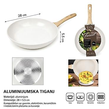 KMT Aluminijumska šerpa bela 5412154 Opis: - Aluminijumska posuda za