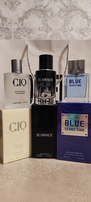 sauvage: 3 li parfum agua gio, sauvage, antoni banderas dest 30azn turkiye — 1