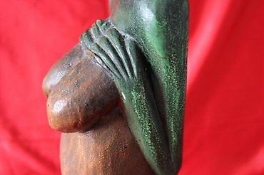 za kucu: STARA DRVENA FIGURA ŽENE, RUČNI RAD, UNIKAT | Drvena figura žene iz — 8