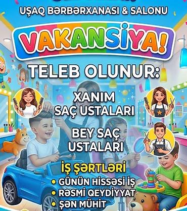 sac ustasiyam is axtariram: Qadın saç ustası tələb olunur, Faiz, Rəsmi işədüzəltmə — 1