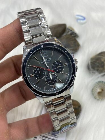 ayfon saatlari: Новый, Наручные часы, Casio, цвет - Серебристый