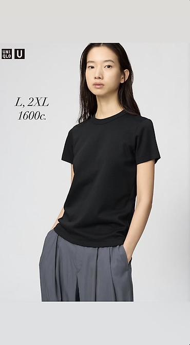pull bear: Футболка, Классическая модель, Uniqlo, Хлопок, Новый, M — 2