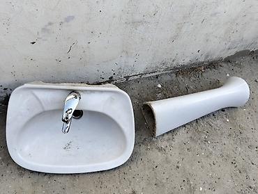 kub oyuncaq: Satılır: Seramik pədestal lavabo komplekti - Material: seramik - — 2