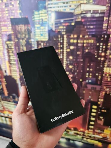 телефон алмашам: Samsung Galaxy S23 Ultra, Колдонулган, 256 ГБ, түсү - Кара, 2 SIM