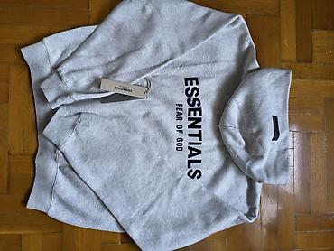 moschino majce: ESSENTIALS Fear of God dukserica s kapuljačom – svetlosiva - Model — 3