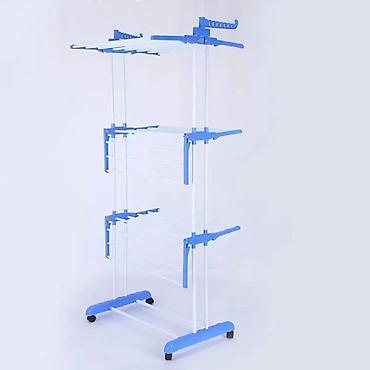 Sušilice: Stalak za veš na tri nivoa – Idealan za male prostore Ovaj metalni — 7