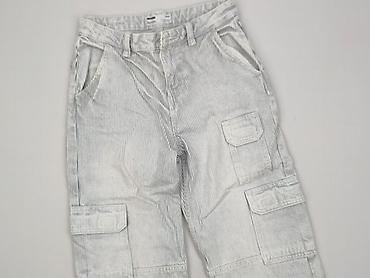 lniane spodnie pull and bear: Bershka, Spodnie cargo damskie, rozmiar 2XS — 1