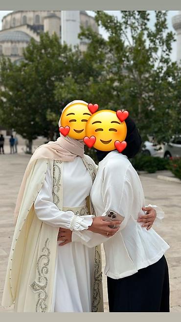 фигура: Платье на кыз узатуу, XL, С поясом, Новый, цвет - Серебристый — 4