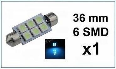drveni stol: LED auto sijalica – C5W/36 mm, 6x SMD LED, hladno bela svetlost - — 4