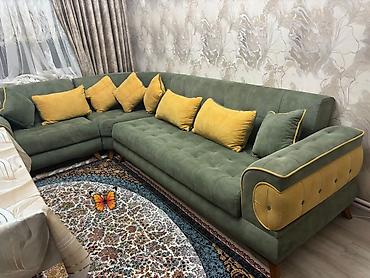 Künc divan – 630 AZN Ölçü: 3.10 × 2.20 m - Açılır, bazalı model –