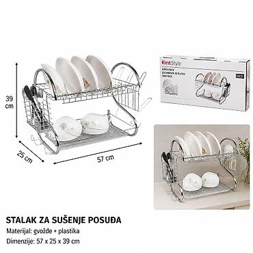 KMT Stalak za posuđe 5403396 Dvospratni stalak za organizovanje i