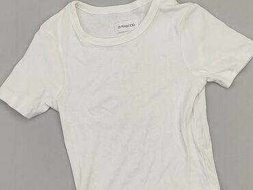 białe t shirty ze złotym nadrukiem: Top S (EU 36), condition - Good