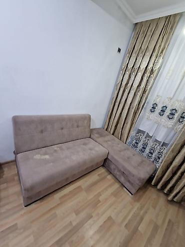 Divanlar: Künc divan – bej rəng, yumşaq məxməri/velur tipli parça ilə — 4