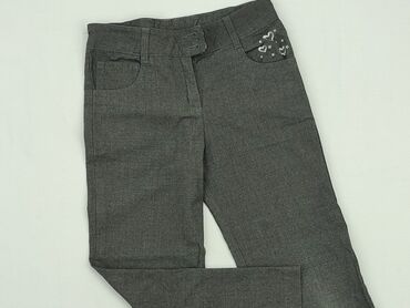 czarna bluzka pod marynarkę: Material trousers, George, 5-6 years, 110/116, condition - Very good