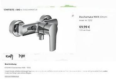 Slavine: Eyckhaus Main – zidna baterija za tuš - Jednoručna tuš baterija za — 7