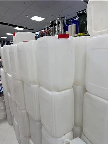 cenler: Plastik bidonlar – çoxməqsədli, qapaqlı, ağ rəngdə, düzbucaqlı — 3