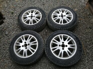 диски 15 пассат: Дөңгөлөктөр монтажда 185 / 65 / R 15, Кыш, Колдонулган, Комплект, Жеңил унаалар, Куйма, тешиктери - 4