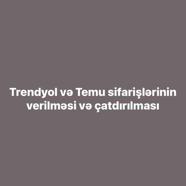 finans lombard telefon və qızıl girovu: Trendyol və Temu sifarişlərinizin Linkini bizə göndərirsiniz və Biz