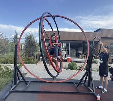 токмо: Гироскопический аттракцион заводской с документом (human gyroscope) — 1