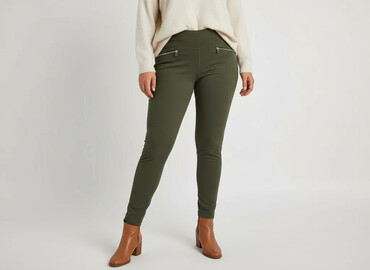 legginsy prążkowane krótkie: Leggings, Брюки жіночі, розмір XL