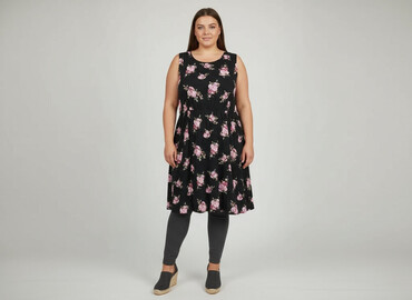 sukienka na andrzejki plus size: Janina, Sukienka damska, rozmiar 4XL